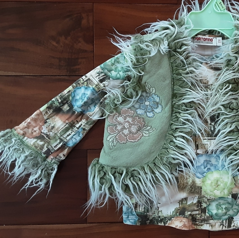 EUC PORTOFINO TODDLER TOP AND MATCHING VEST 18 mo